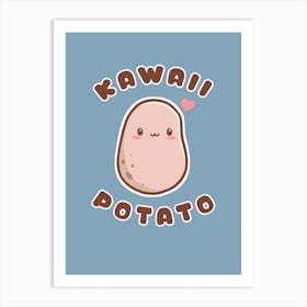 Kawaii Potato Art Print