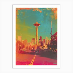 Seattle Polaroid Inspired 1 Art Print