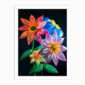 Bright Inflatable Flowers Passionflower 2 Art Print