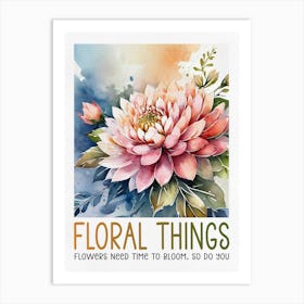 Floral Things Painting Art Print