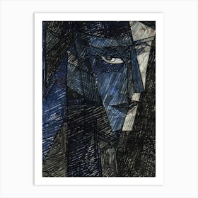 Face Of A Man 16 Art Print