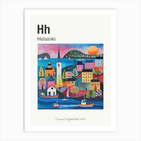 Kids Travel Alphabet  Helsinki 2 Art Print