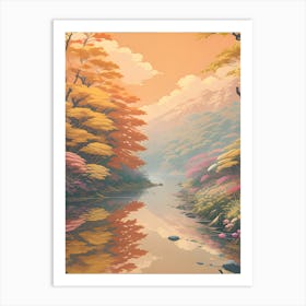 River In Autumn Art Print