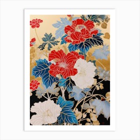 Great Japan Hokusai Japanese Floral 15 Art Print