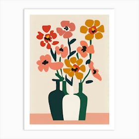 Flowers In Vases Art Print