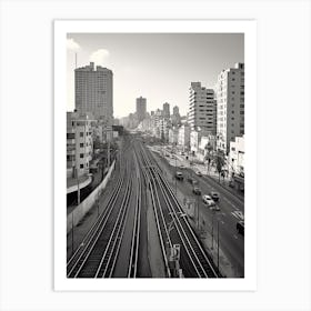 Tel Aviv, Israel, Photography In Black And White 7 Art Print