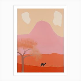 Sahara Desert   Africa, Contemporary Abstract Illustration 6 Art Print