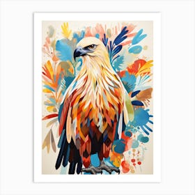 Bird Painting Collage Golden Eagle 3 Art Print