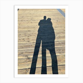 Shadows On The Pier Art Print