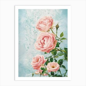 Pink Roses 1 Art Print