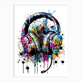 Headphone Art Print