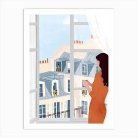 Window Gazing Art Print