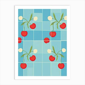 Cherries Illustration 4 Art Print