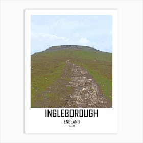 Ingleborough, Yorkshire Dales, Mountain, 3 Peaks, Art, Wall Print Art Print