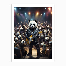 Rock Panda Art Print