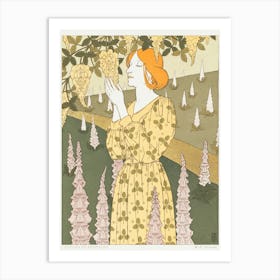 Laburnum And Digitalis, Maurice Pillard Verneuil Art Print