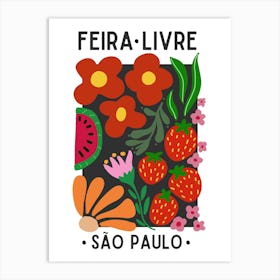 Feira Livre Sao Paulo Art Print