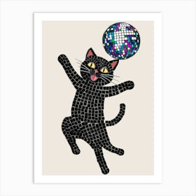 Disco Cat 1 Art Print