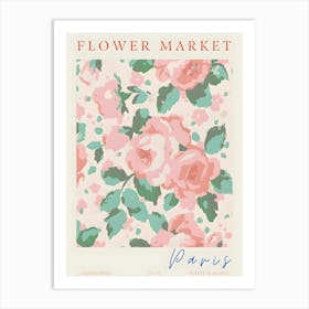 Flower Market Paris 1 Art Print