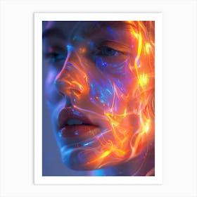 Fire Painting Art Print