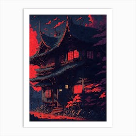 Japanese Village (6) Art Print