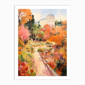 Autumn Gardens Painting Versailles Gardens France 3 Art Print