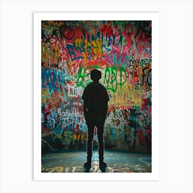 Graffiti Wall 1 Art Print