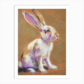 Pastel Rabbit 1 Art Print