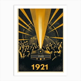 Aihrgdesign A Vintage Poster Celebrating The First Radio Spor 540231a5 00ac 45d7 9182 37e39b95a698 2 Art Print