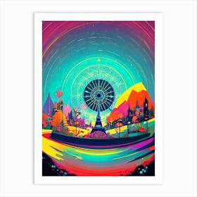 Psychedelic Art, Psychedelic Art, Psychedelic Art, Psychedelic Art, Art 1 Art Print