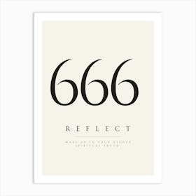 666 Angel Number Print Art Print