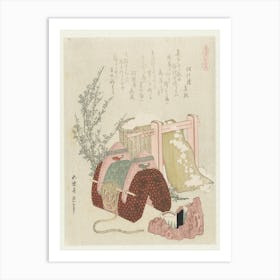 A Comparison Of Genroku Poems And Shells, Katsushika Hokusai 14 Art Print