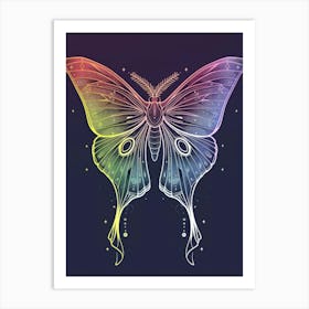 Rainbow Butterfly Art Print