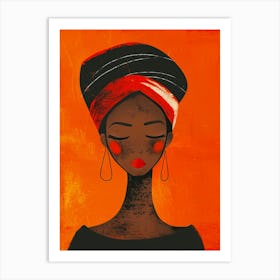 African Woman Canvas Print Art Print