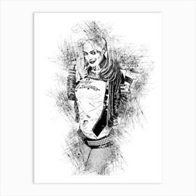 Harley Quinn Suicide Squad Art Print