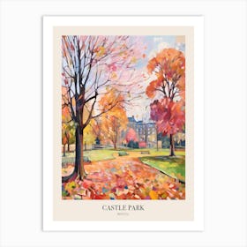 Autumn City Park Painting Castle Park Bristol 2 Poster Art Print