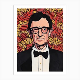 Woody Allen Illustration Movies Art Print