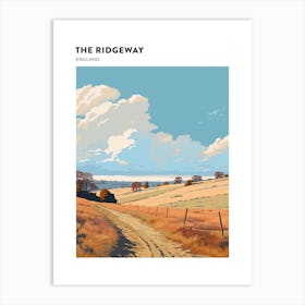 The Ridgeway England 4 Hiking Trail Landscape Poster Art Print