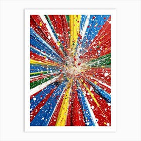 Splatter Explosion Art Print