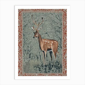 Deer In The Woods 3 Art Print