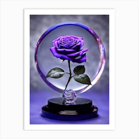 Purple Rose Art Print