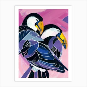 Two Birds In Flight Art Print