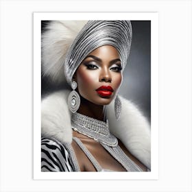 Afro-American Beauty Rich Slay 4 Art Print
