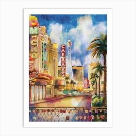 Busy Las Vegas Art Print