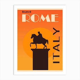 Modern And Fresh Travel Poster For Rome, Karen Arnold Art Print
