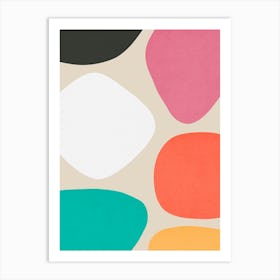 Colorful abstract shapes 68 Art Print