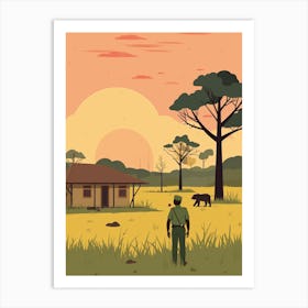 Congo Travel Illustration Art Print