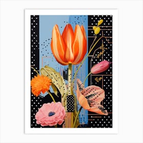 Surreal Florals Tulip 2 Flower Painting Art Print