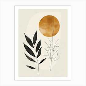 Sun And Leaves 5 Art Print