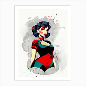 Pinup Girl Art Print